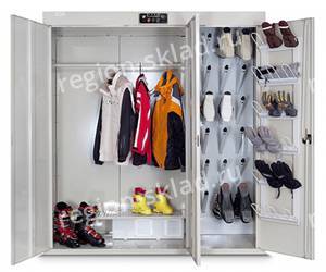 Шкаф для сушки восьми комплектов одежды и обуви - РШС-8-160