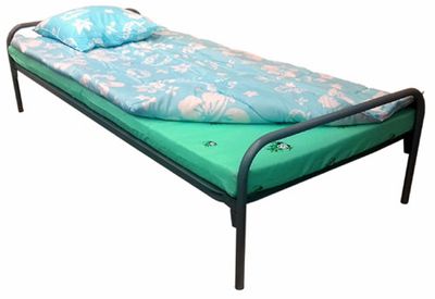Кровать с матрасом одеялом и подушкой - Олимп - Изображение